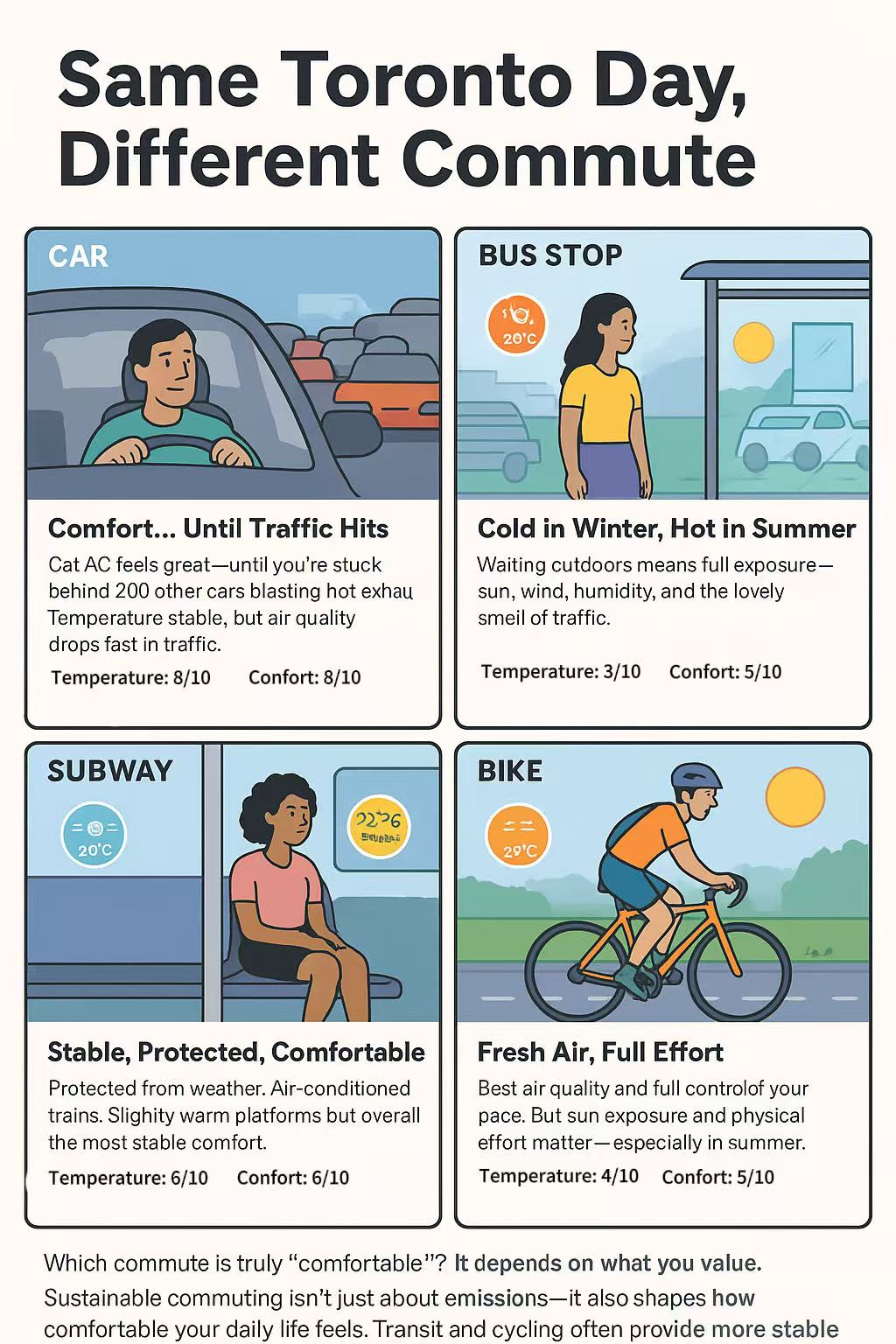 Human Comfort — Sustainable Commuting